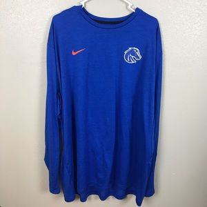 Nike Boise State BSU Broncos Long Sleeve T Shirt